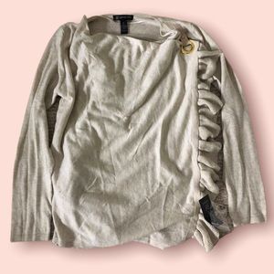 INC International Womens Beige Sweater